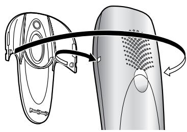 PANASONIC KXFC243FX - Using the belt clip - 1
