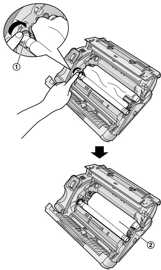 PANASONIC KXFC243FX - Installing the ink film - 5