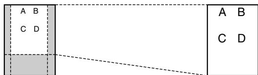 PANASONIC KXFC243FX - Example: 150% enlarged copy - 1