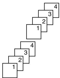 PANASONIC KXFC243FX - Example: Making 2 copies of a 4-page original document - 1