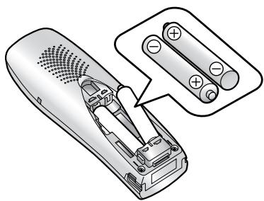 PANASONIC KXFC243FX - Installing the batteries - 1