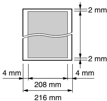 PANASONIC KXFC243FX - Effective scanning area - 1