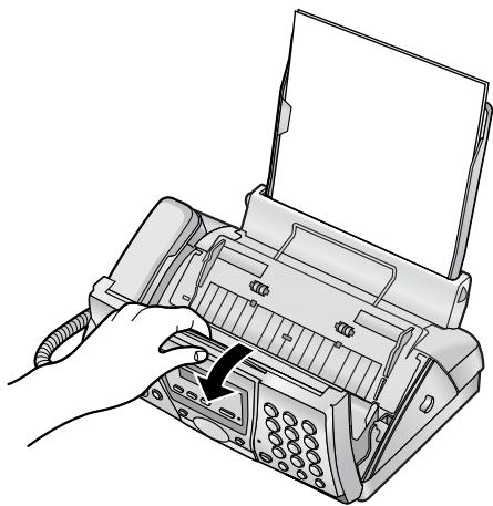 PANASONIC KXFC243FX - Document feeder / scanner glass cleaning - 1