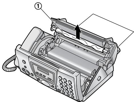 PANASONIC KXFC243FX - When the recording paper has jammed in the unit - 6