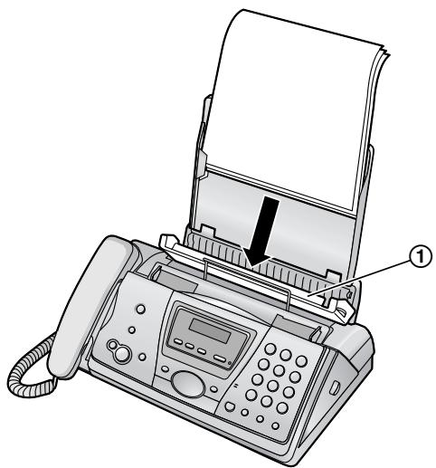 PANASONIC KXFC243FX - When the recording paper was not fed into the unit properly - 1