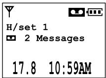 PANASONIC KXFC243FX - Listening to recorded messages - 1