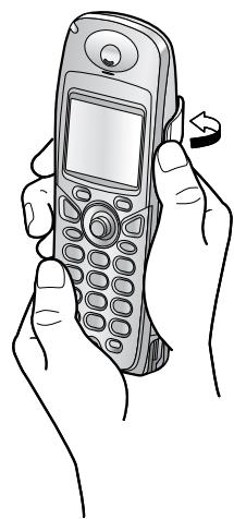 PANASONIC KXFC243FX - Using the belt clip - 2