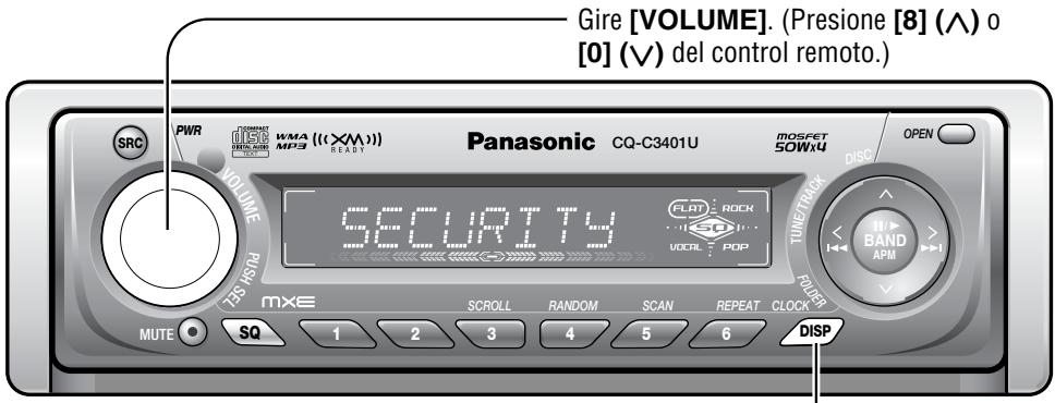 PANASONIC CQ-C3301U - Ajuste de la función - 1