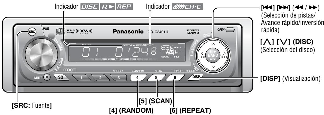 PANASONIC CQ-C3301U - Control del cambiador de discos CD - 1