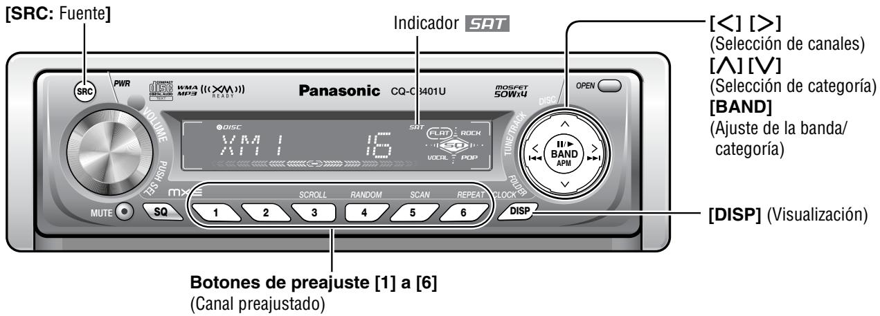 PANASONIC CQ-C3301U - Radio vía satélite XM - 1