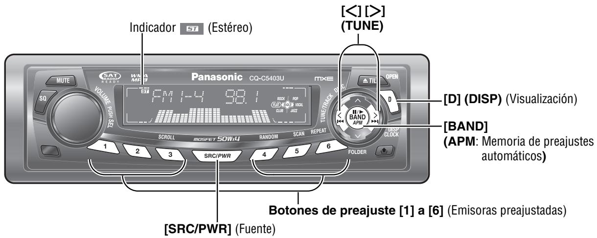 PANASONIC CQ-C5303U - Visualización de la hora (con la alimentación desconectada) - 2