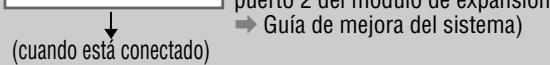 (cuando esta conectado) puerto 2 del modulo de expansión → Guía de mejora del sistema)