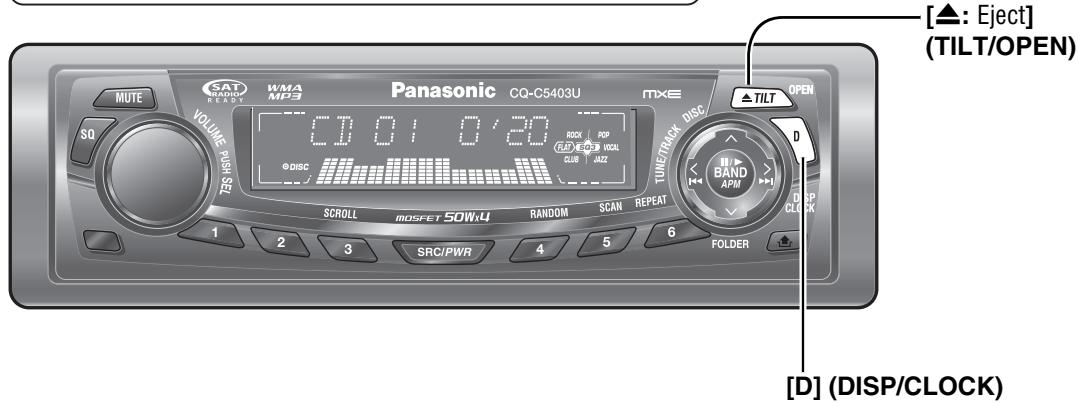 PANASONIC CQ-C5403U - Caution - 1