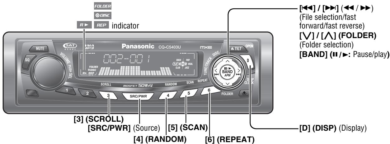 PANASONIC CQ-C5403U - MP3/WMA Player - 1