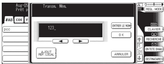 PANASONIC DP-8060 - Envoi d'un document via RightFax - 2