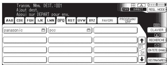 PANASONIC DP-8060 - Envoi d'un document via RightFax - 5