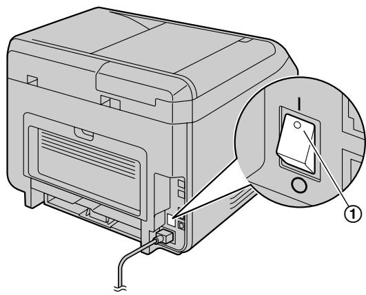 PANASONIC KXMB2120G - Ein-/Ausschalten des Geräts - 1