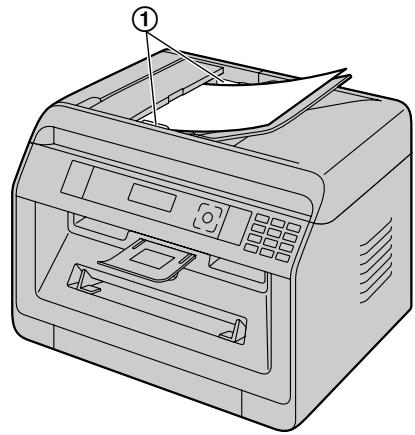 PANASONIC KXMB2120G - Öffnen Sie das Dokumentenfach (①). - 2