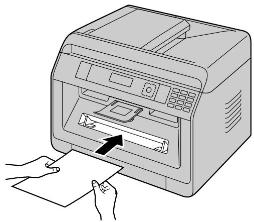 PANASONIC KXMB2120G - Wenn das Aufzeichnungspapier im manuellen Fach nicht richtig in das Gerät eingezogen wird - 1