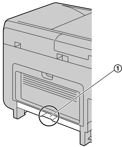 PANASONIC KXMB2120G - Fall 1: Wenn sich das Aufzeichnungspapier im Geräteinneren, nah zur Unterseite, staut. - 1