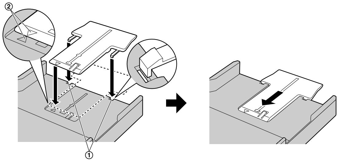 PANASONIC KXMB2120G - Einlegen von Papier größer als A4 (unter Zuhilfenahme der Verlängerungsführung) - 2