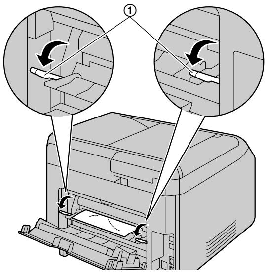 PANASONIC KXMB2120G - Fall 2: Wenn sich das Aufzeichnungspapier in der hinteren Abdeckung staut. - 2