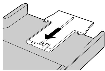 PANASONIC KXMB2130EU - Chargement de papier d'un format supérieur à A4 (à l'aide du guide d'extension) - 3