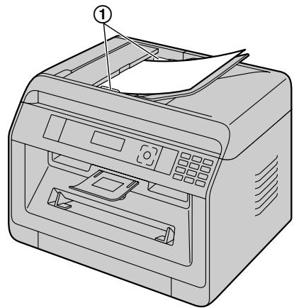 PANASONIC KXMB2130EU - Ouvrez le bac à documents (①). - 2