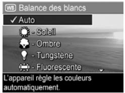 HP PHOTOSMART R707 - Balance des blancs - 1