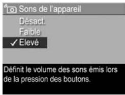 HP PHOTOSMART R707 - Sons de l'appareil - 1