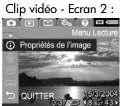 HP PHOTOSMART R707 - Utilisation du Menu Lecture - 4
