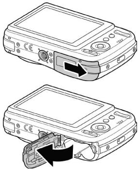 HP C500 - Inserting the Batteries - 1