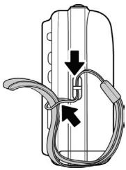 HP C500 - Getting Started Attach the Camera Strap - 1
