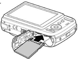 HP C500 - - To remove the SD/SDHC card - 1