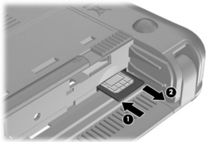 HP COMPAQ MINI 110C-1120SA - Retrait d'une carte SIM - 1