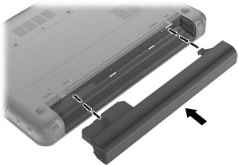 HP COMPAQ MINI 110C-1120SA - Insertion ou retrait de la batterie - 1
