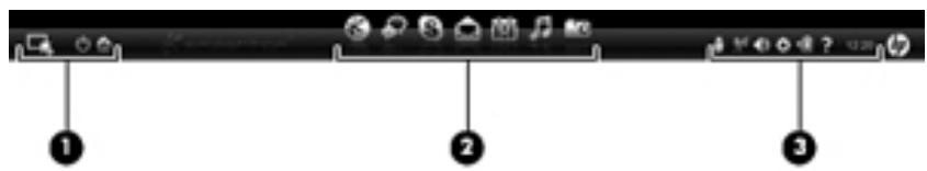 HP MINI 210-2001SA - Identification de QuickWeb LaunchBar - 1