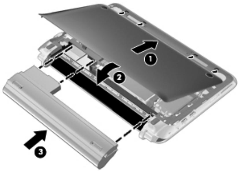 HP MINI 210-2001SA - Remise en place du cache de protection - 1