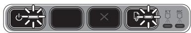 HP OFFICEJET PRO K550 - Control panel light pattern - 1