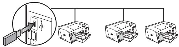 HP OFFICEJET PRO K550 - Impostazione di una comunicazione wireless per più stampanti (solo per Windows) - 2