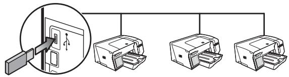 HP OFFICEJET PRO K550 - Einrichten der drahtlosen Kommunikation für mehrere Drucker (nur Windows) - 2