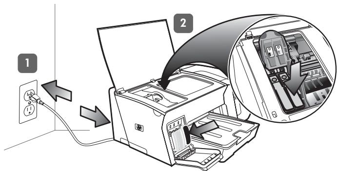 HP OFFICEJET PRO K550 - Punto 5: Installare le testine di stampa. - 4