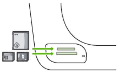 HP OFFICEJET 6500 E709A - Pour insérer une carte mémoire : - 2