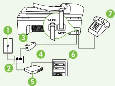 HP OFFICEJET 6500A E710A - Connecting additional equipment - 3