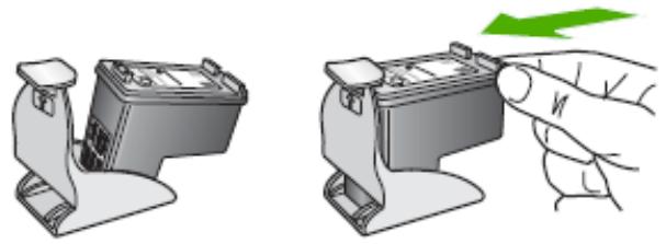 HP OFFICEJET H470 - Pour insérer une cartouche dans son étui de protection - 1