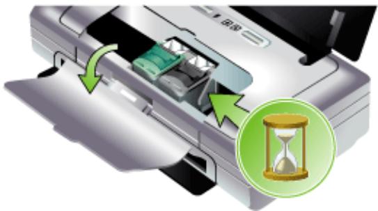 HP OFFICEJET H470 - Pour retirer les cartouches d'impression avant expulsion - 1