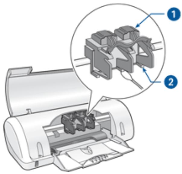 HP DESKJET 3520 - Nettoyage des cartouches d'encre et de leur support. - 2