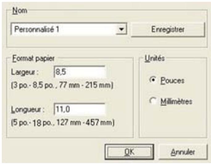 HP DESKJET 3520 - Définition d'un format de papier personnalisé - 2