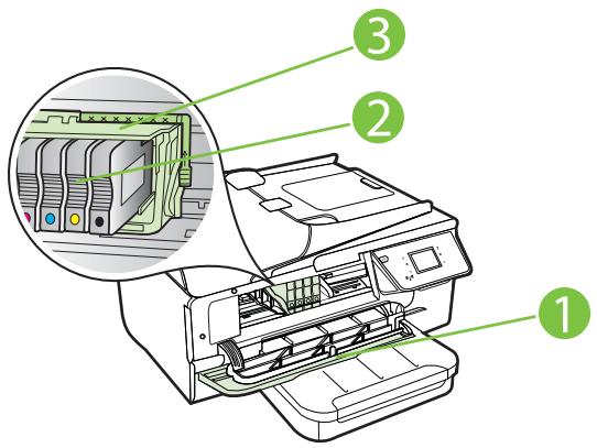 HP OFFICEJET 6700 PREMIUM - Zone d'approvisionnement pour l'impression - 1