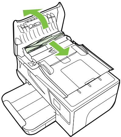 HP OFFICEJET 6700 PREMIUM - Pour éliminer un bourrage papier à partir du bac d'alimentation automatique - 1